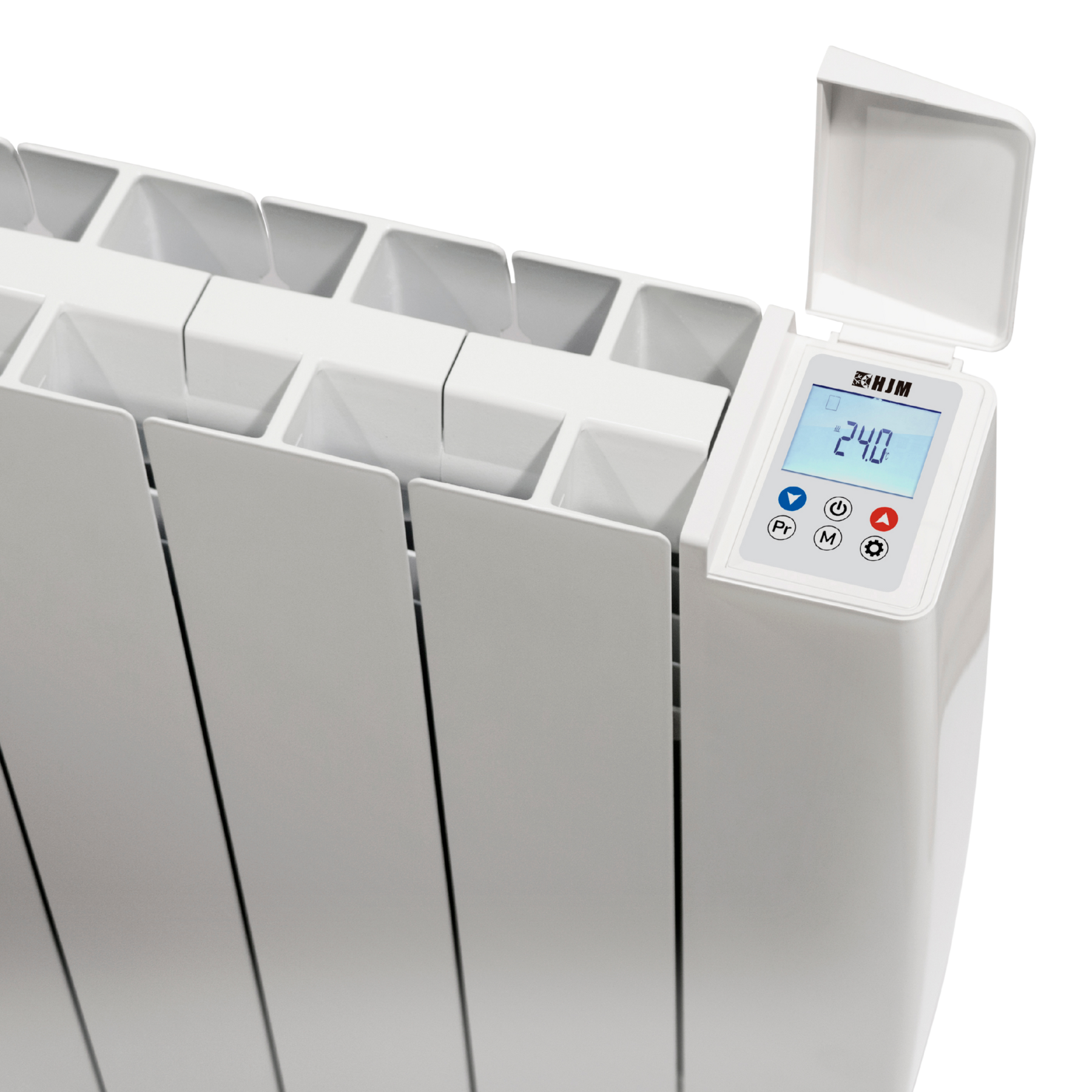 AUDE - HJM. Electric radiator with fluid inertia 
in injected aluminium