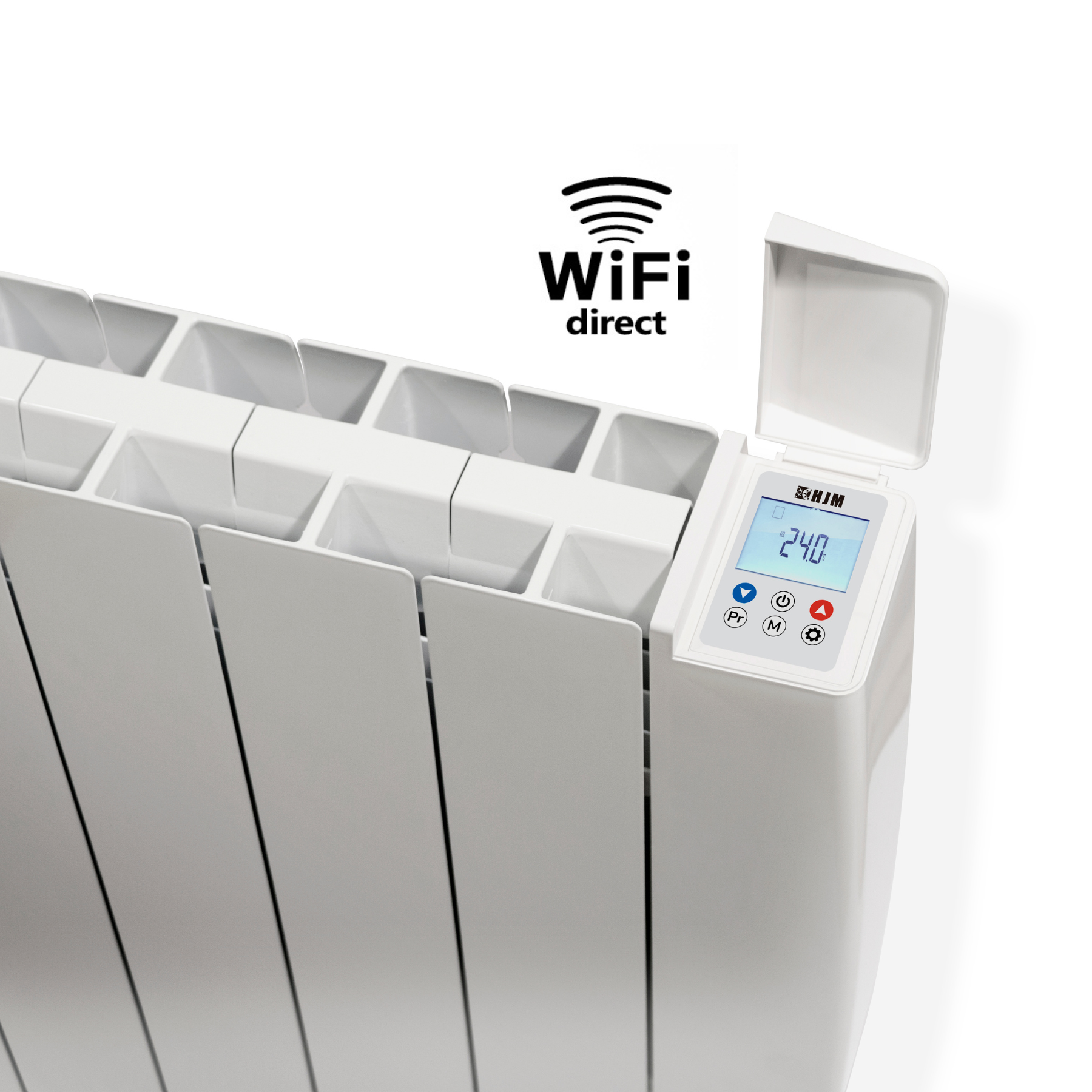 IRINA WiFi Direct - HJM. Connected fluid-filled radiator 
with die-cast aluminium body
