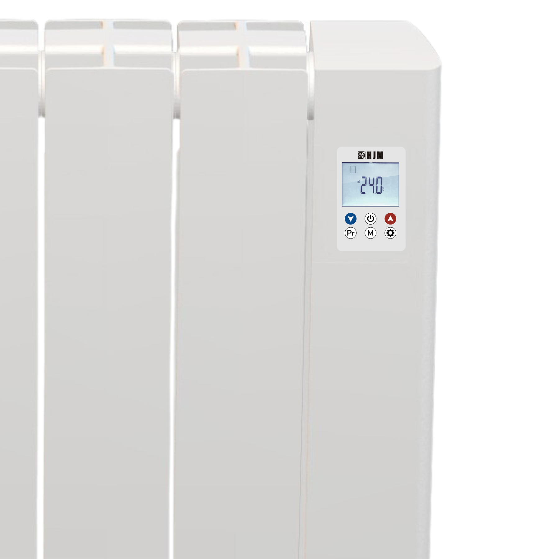 TAYN - F- HJM. Electric radiator with fluid inertia 
in injected aluminum. 